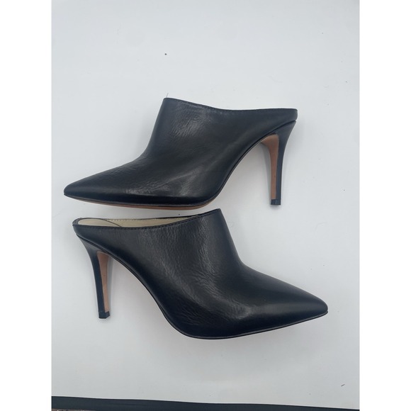 Bettye Muller Granee Black Leather Bootie Slide Heel Soft Pointed Toe 5.5 - Picture 5 of 10